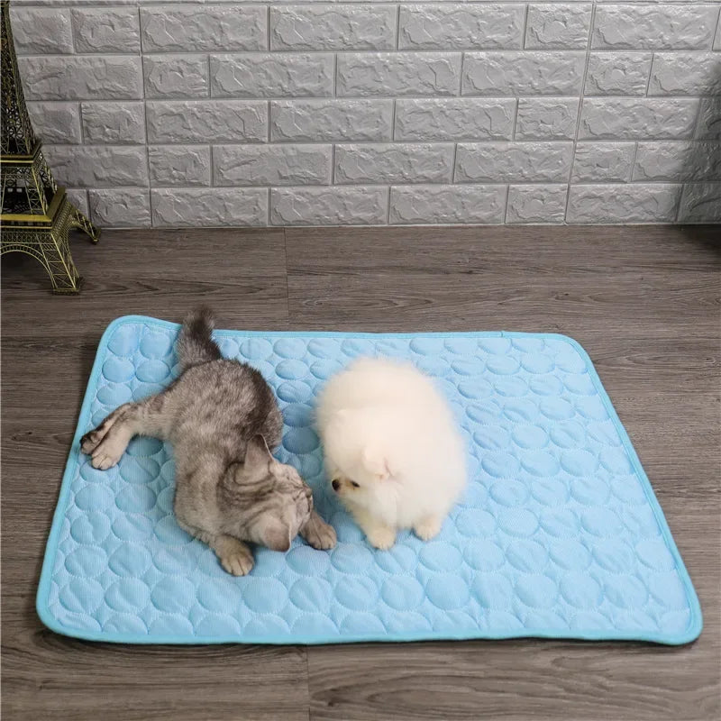 Cooling Mat for Dogs and Cats, Washable Blanket, Sofa, Breathable Pet Bed, Summer, Small, Medium, Large, Car