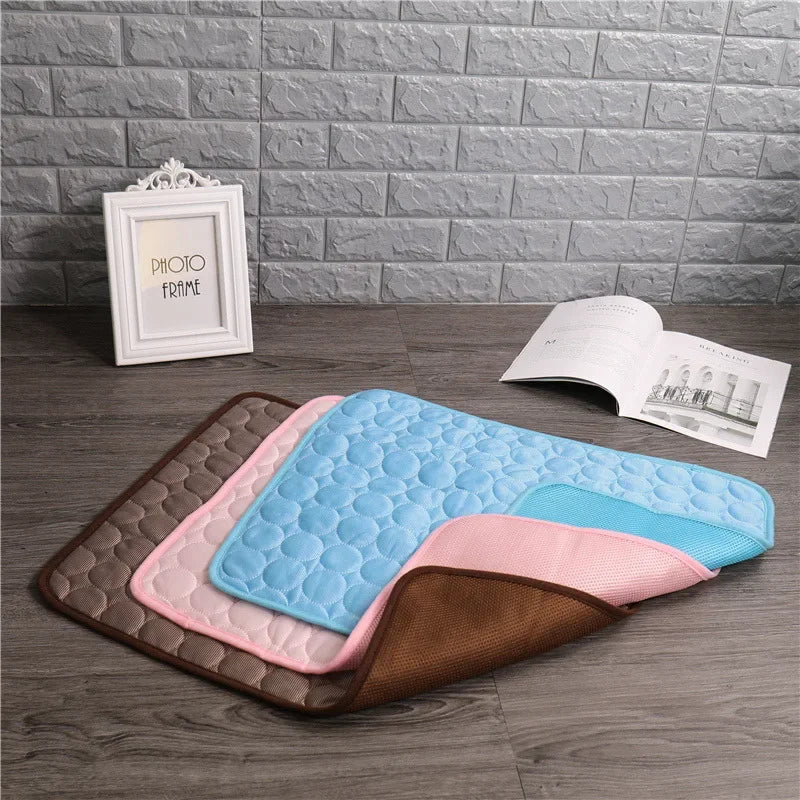 Cooling Mat for Dogs and Cats, Washable Blanket, Sofa, Breathable Pet Bed, Summer, Small, Medium, Large, Car