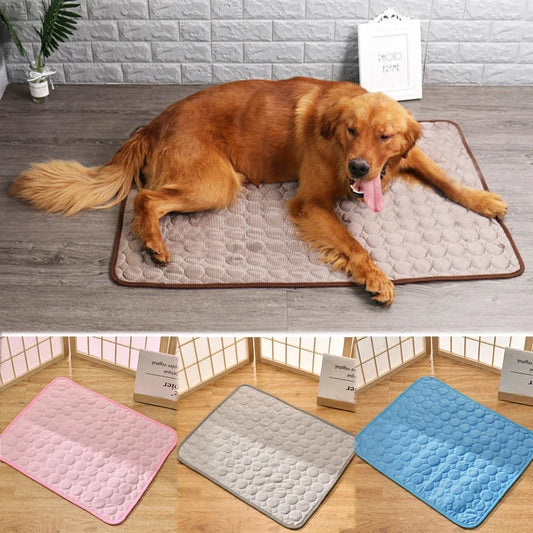 Cooling Mat for Dogs and Cats, Washable Blanket, Sofa, Breathable Pet Bed, Summer, Small, Medium, Large, Car